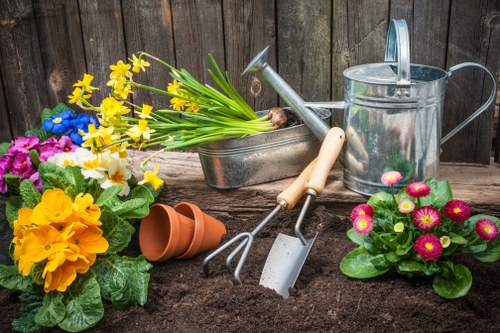 Inspection of supplier documents for garden contractors